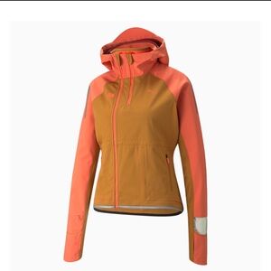Puma Women's Vibrant Orange and Tan sport Jacket